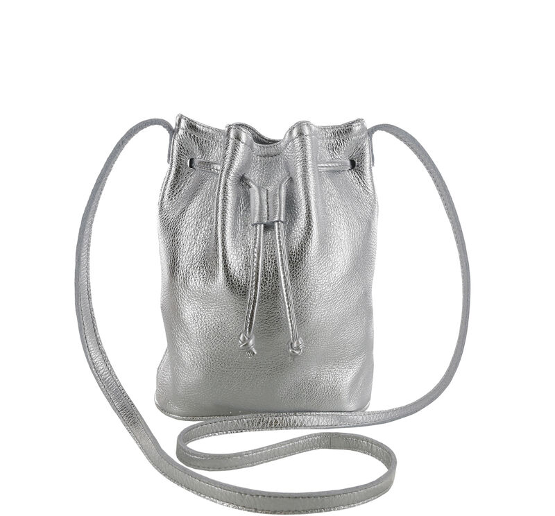 Bags, Argyle Embossed Bucket Bag Drawstring Chain Crossbody Bag 594724