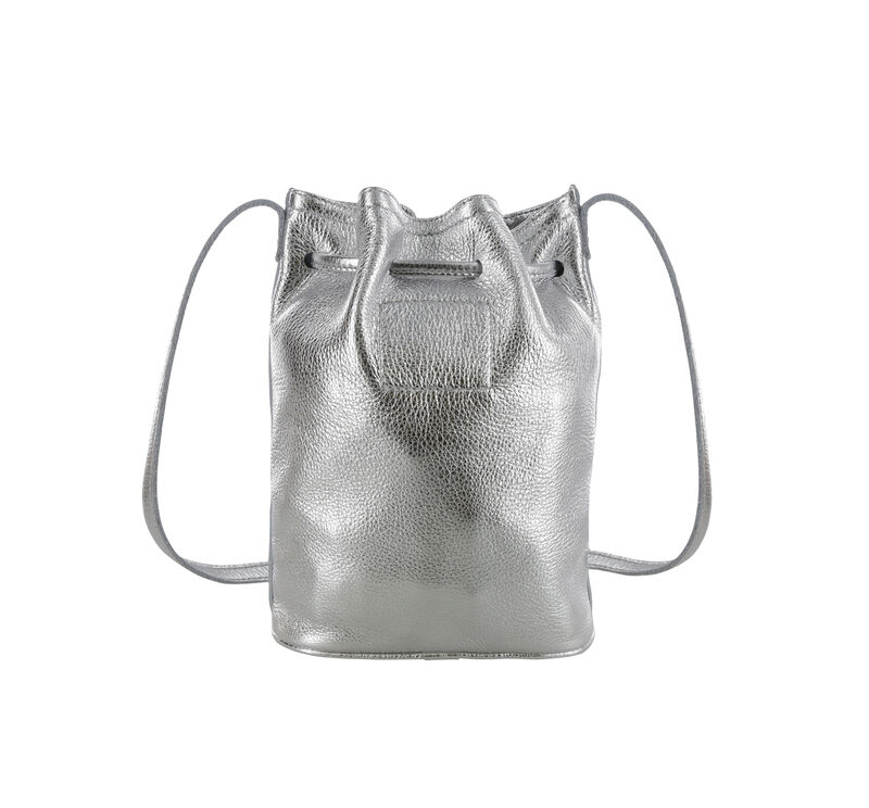 Gracie Drawstring Bag , SAS Shoes Silver