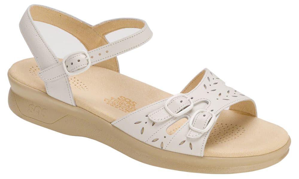 sas white sandals