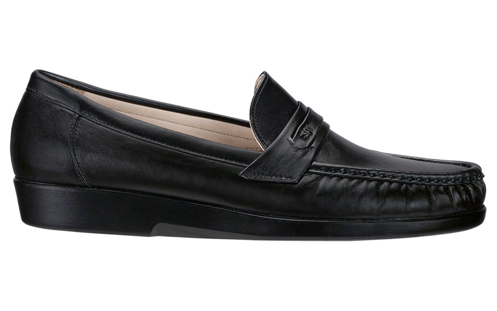 mens leather slip on loafers